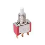 Littelfuse 8121 Druckschalter Gelb, Rot, Grün Tastend Durchsteckmontage Ø 6.35 mm, 1-poliger Umschalter / 1 A 28 V dc
