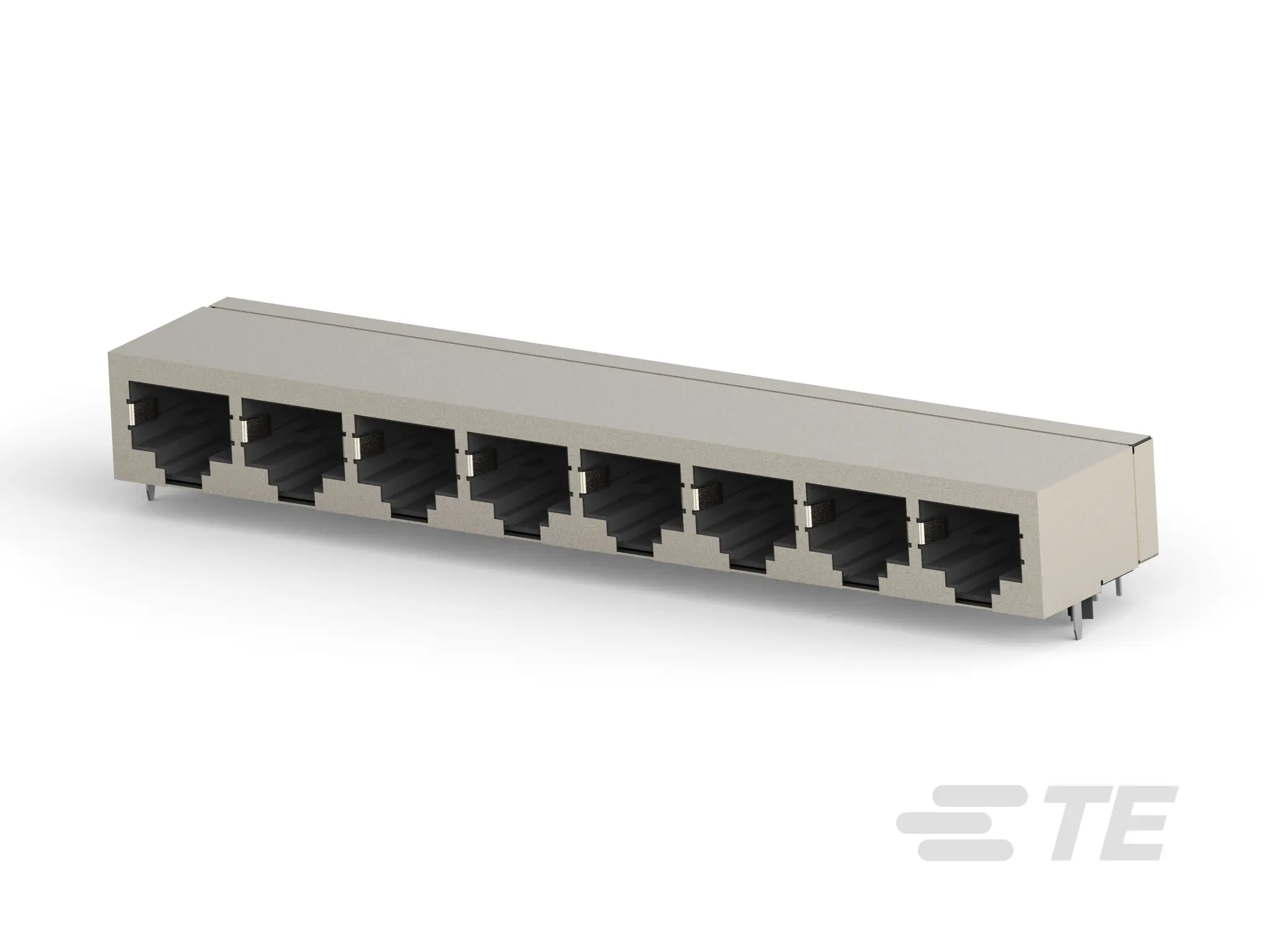 TE Connectivity OEG Miniature Relay PCF Cat5e Ethernet-Steckverbinder 8-polig Abgeschirmt Leiterplattenmontage gewinkelt