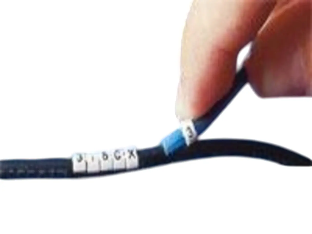 Produktfoto 1 von TE Connectivity Agastat 7000 Kabelmarkierung, Beschriftung: M, Schwarz