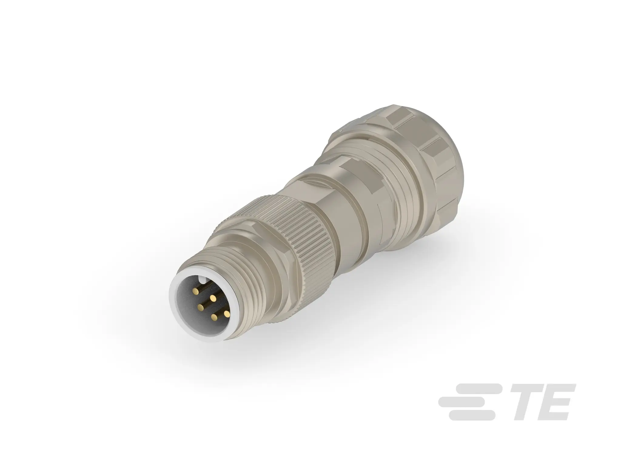Produktfoto 1 von TE Connectivity 23125 19 M12 Industrie-Rundsteckverbinder Stecker 8-polig Stecker 2A Kabel IP40
