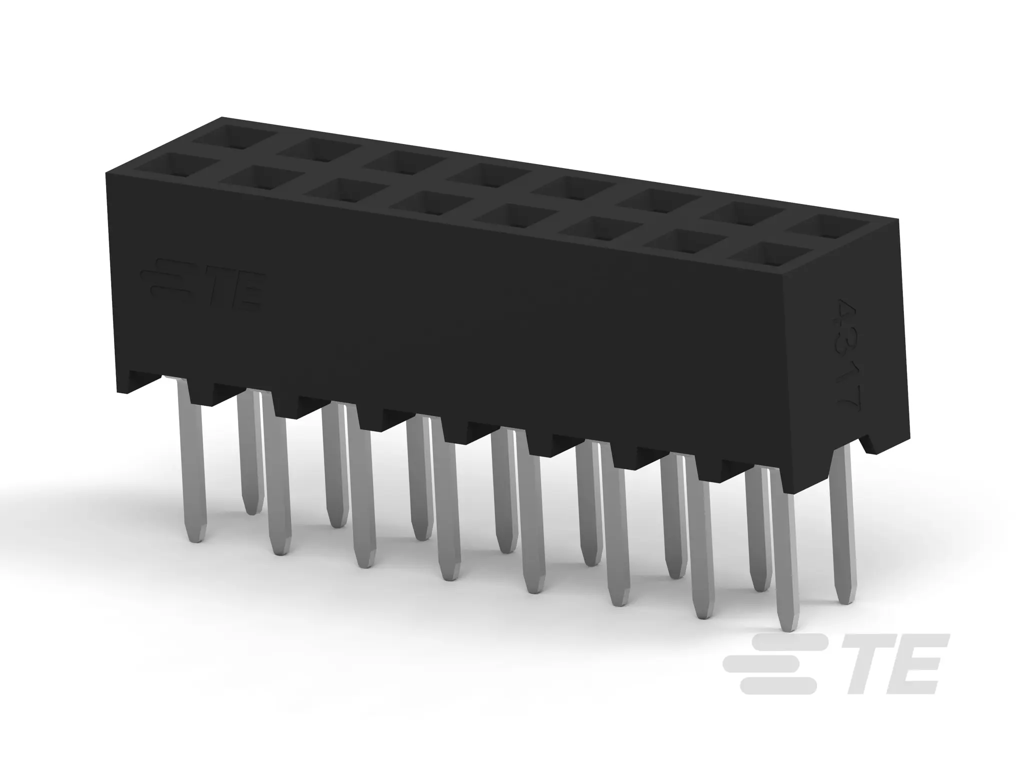 Produktfoto 1 von TE Connectivity AMPMODU Leiterplattenleiste Vertikal, 16-polig / 2-reihig, Raster 2 mm Raster Platine, Platine-Platine,