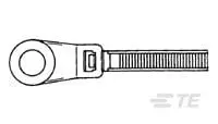 Produktfoto 1 von TE Connectivity Nylon 6.6 Kabelbinder Schraubhalterung Natur 4.8 mm x 200 mm