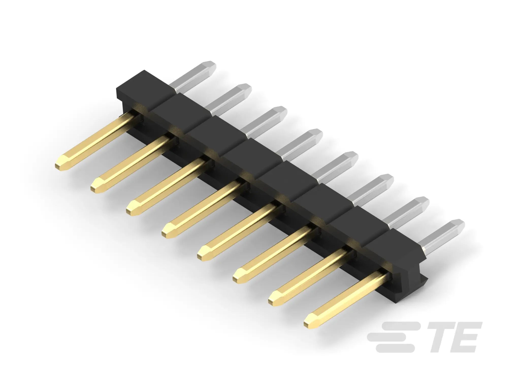 Produktfoto 1 von TE Connectivity AMPMODU Leiterplatten-Stiftleiste Vertikal, 10-polig / 1-reihig, Raster 2mm, Ummantelt