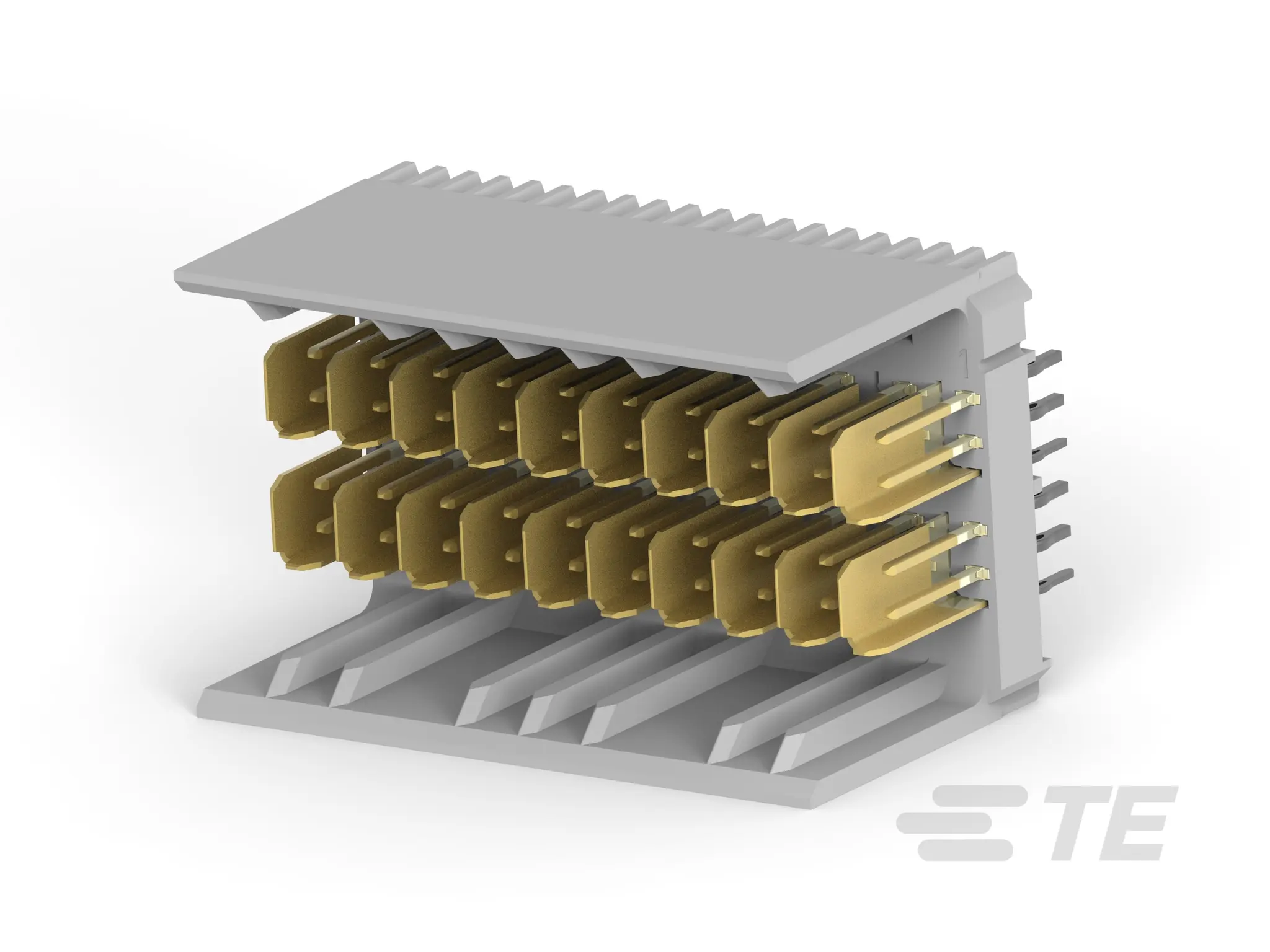 Produktfoto 1 von TE Connectivity 1469025-1, 2.5 mm Backplane-Steckverbinder Anschluss, 40-polig Stecker, 4-reihig, Vertikal,