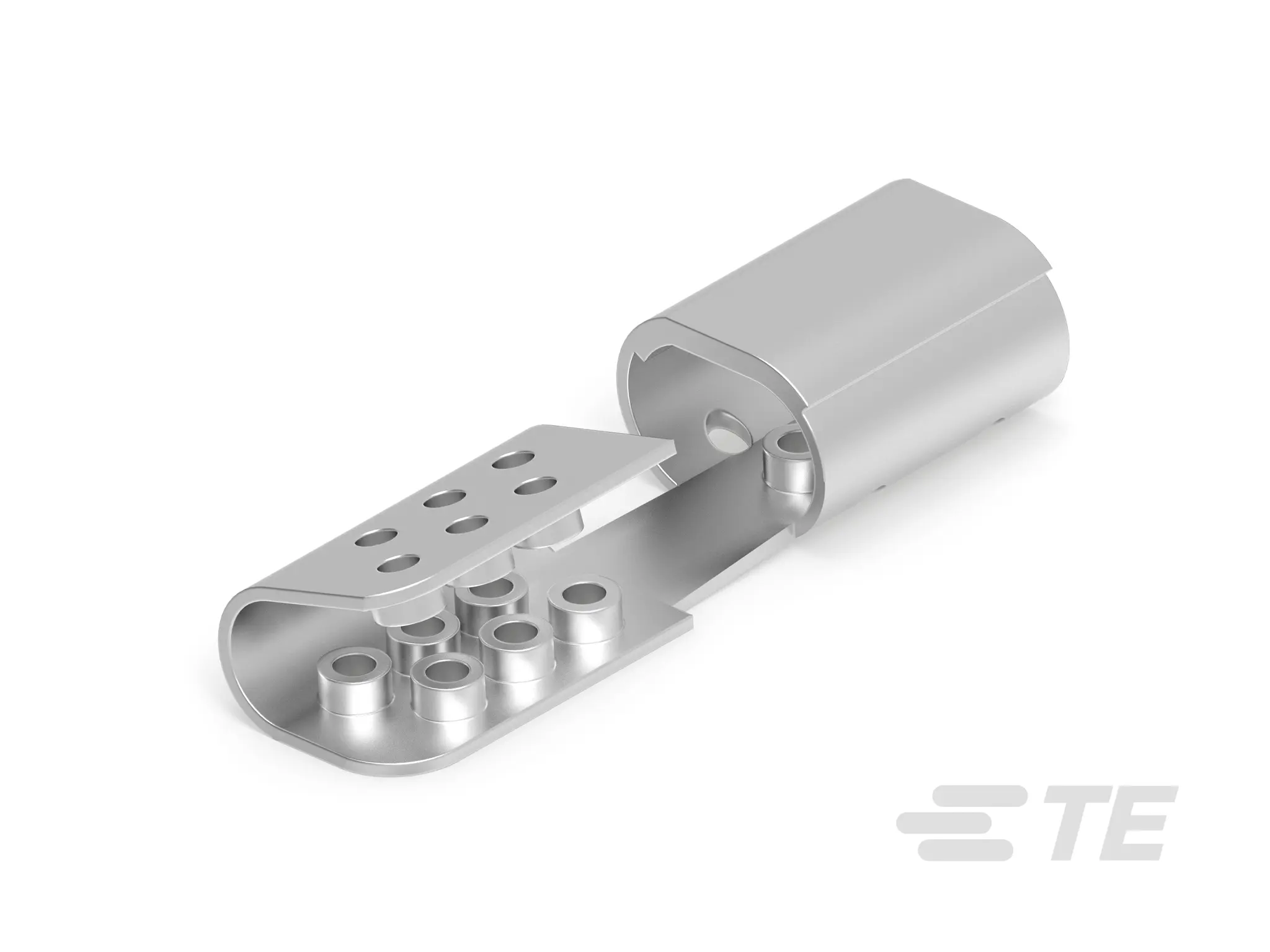 Produktfoto 1 von TE Connectivity Termi-Foil Klemme, Grau Unisoliert Zinn, 10 AWG max.