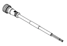 Produktfoto 1 von Molex 120079, 5-polig Sensor-Betätigungselementkabel, Gerade Buchse / Anschlusslitze Stecker, Länge 2 m