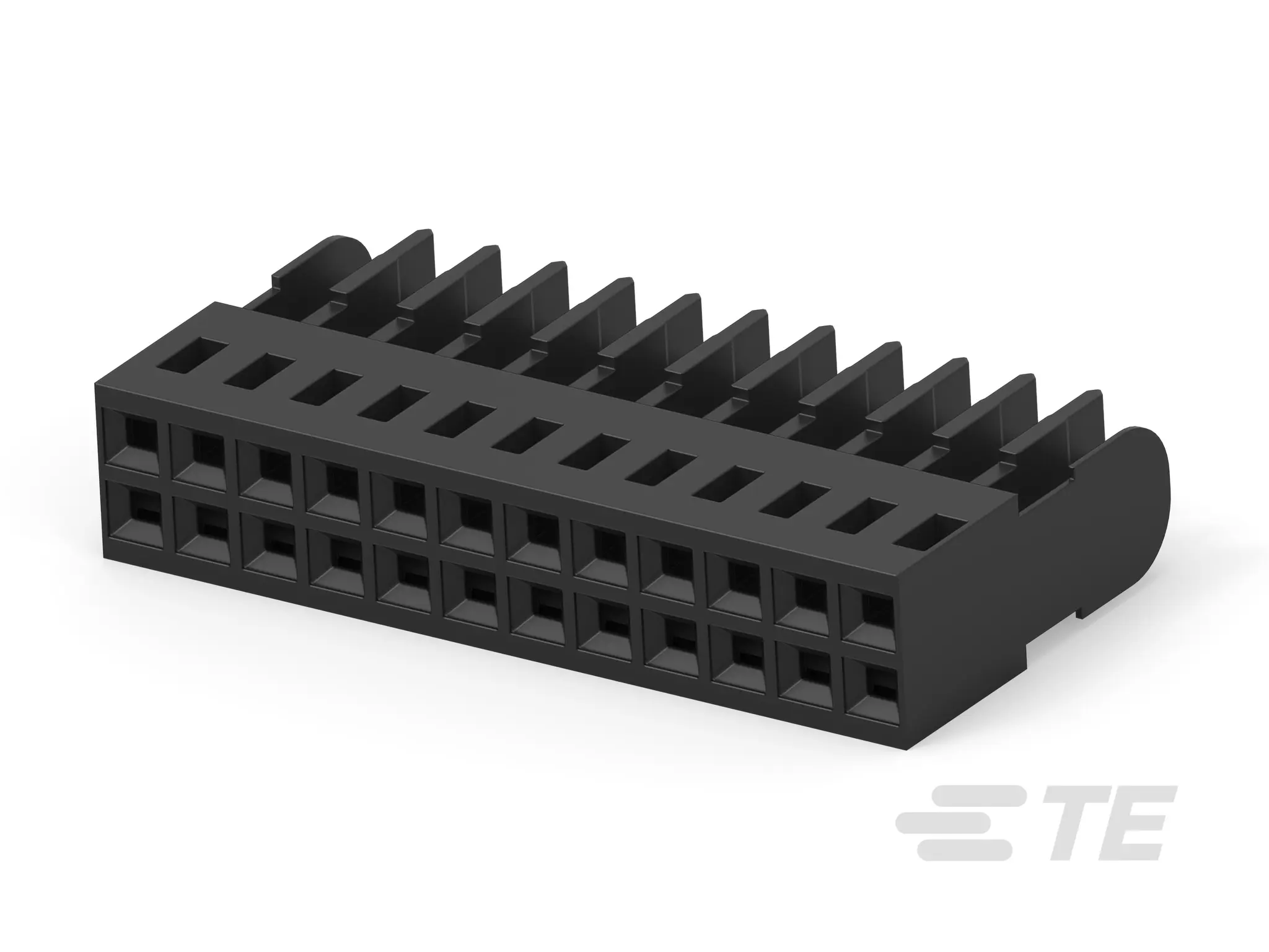 Produktfoto 1 von TE Connectivity AMPMODU Leiterplattensteckverbinder Gerade, 24-polig / 2-reihig, Raster 2.54 mm Raster Kabel,