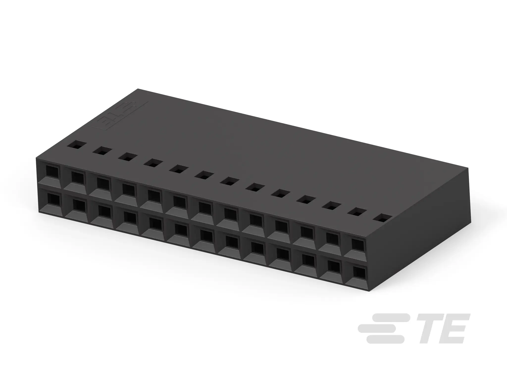 Produktfoto 1 von TE Connectivity AMPMODU IV/V Buchse Steckverbindergehäuse 2.54 mm, 26-polig / 2-reihig Gerade