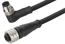 Produktfoto 1 von Molex 120007 konfektioniertes Sensorkabel, M12, Gerade Buchse / M12, Gerade Stecker, Länge 3 m