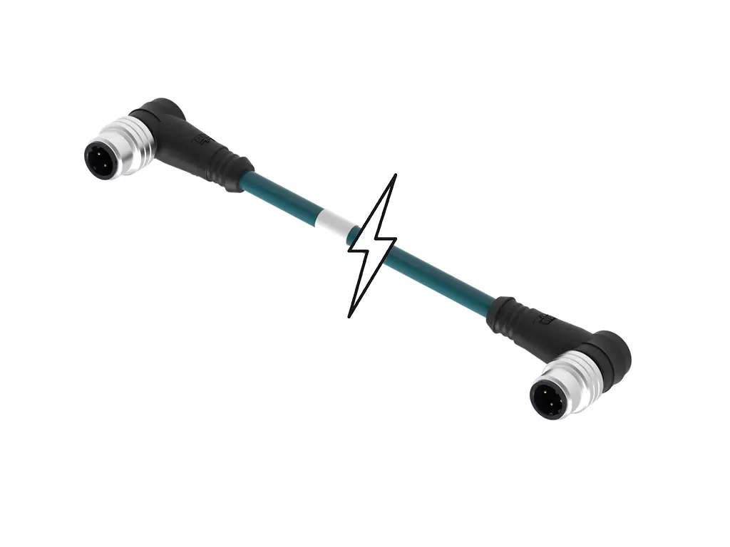 Produktfoto 1 von Molex 120108, 4-polig konfektioniertes Sensorkabel, M12, Rechtwinklig Stecker 4 / M12 Stecker, Länge 3 m