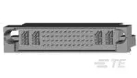 TE Connectivity 2-6450 Leiterplattenleiste gewinkelt, 52-polig / 4-reihig, Raster 6.35 mm Raster Platine,