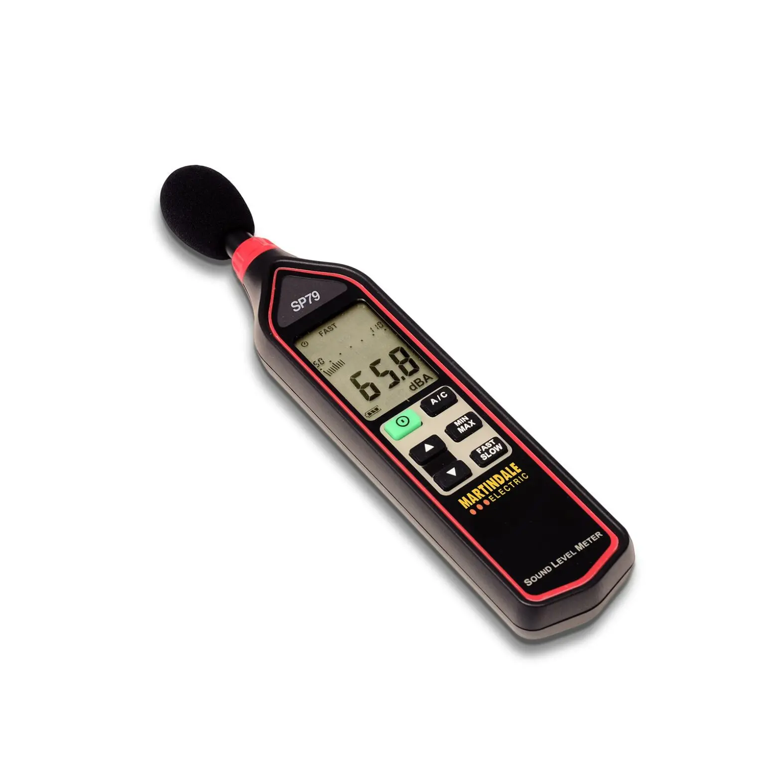 Produktfoto 1 von Martindale SP79 LCD Schallpegelmessgerät 32 dB 130 dB 8 kHz Klasse 2 0.1 dB