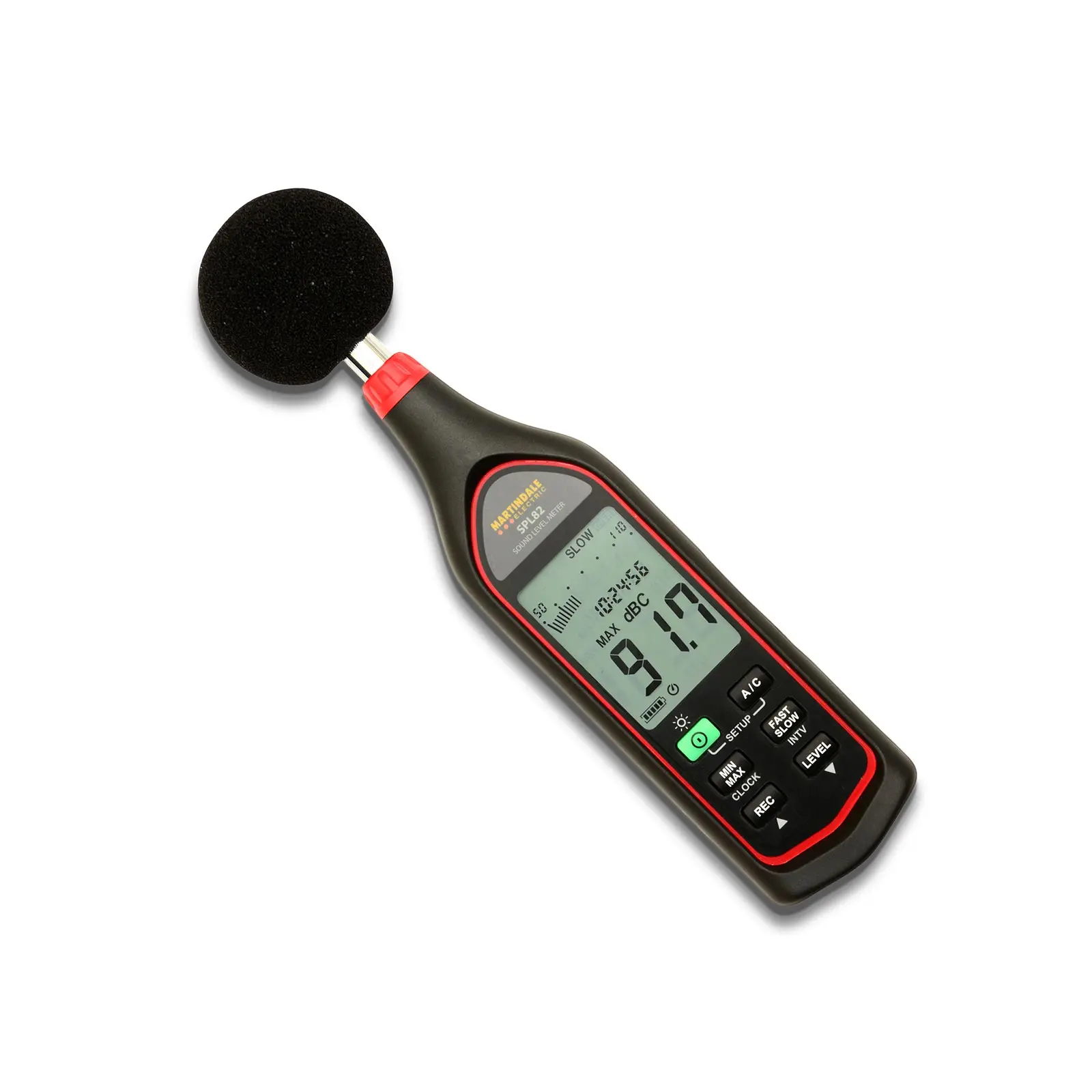 Martindale SPL82 Datenloggerfunktion 4-stellige LED Schallpegelmessgerät 30 dB 130 dB 8 kHz Klasse 2 0.1 dB