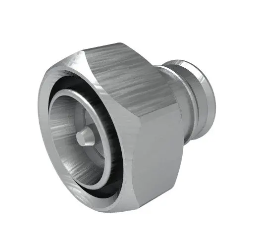 Produktfoto 1 von TE Connectivity 2081 Stecker Koaxialsteckverbinder 4.3-10-Steckverbinder, Kabelmontage Löt-Anschluss, Gerade