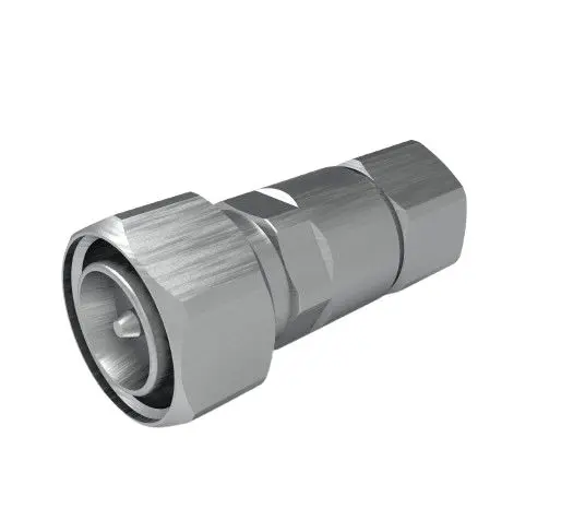 Produktfoto 1 von TE Connectivity 2081 Stecker Koaxialsteckverbinder 4.3-10-Steckverbinder, Kabelmontage Klemm-Anschluss, 50Ω, Gerade