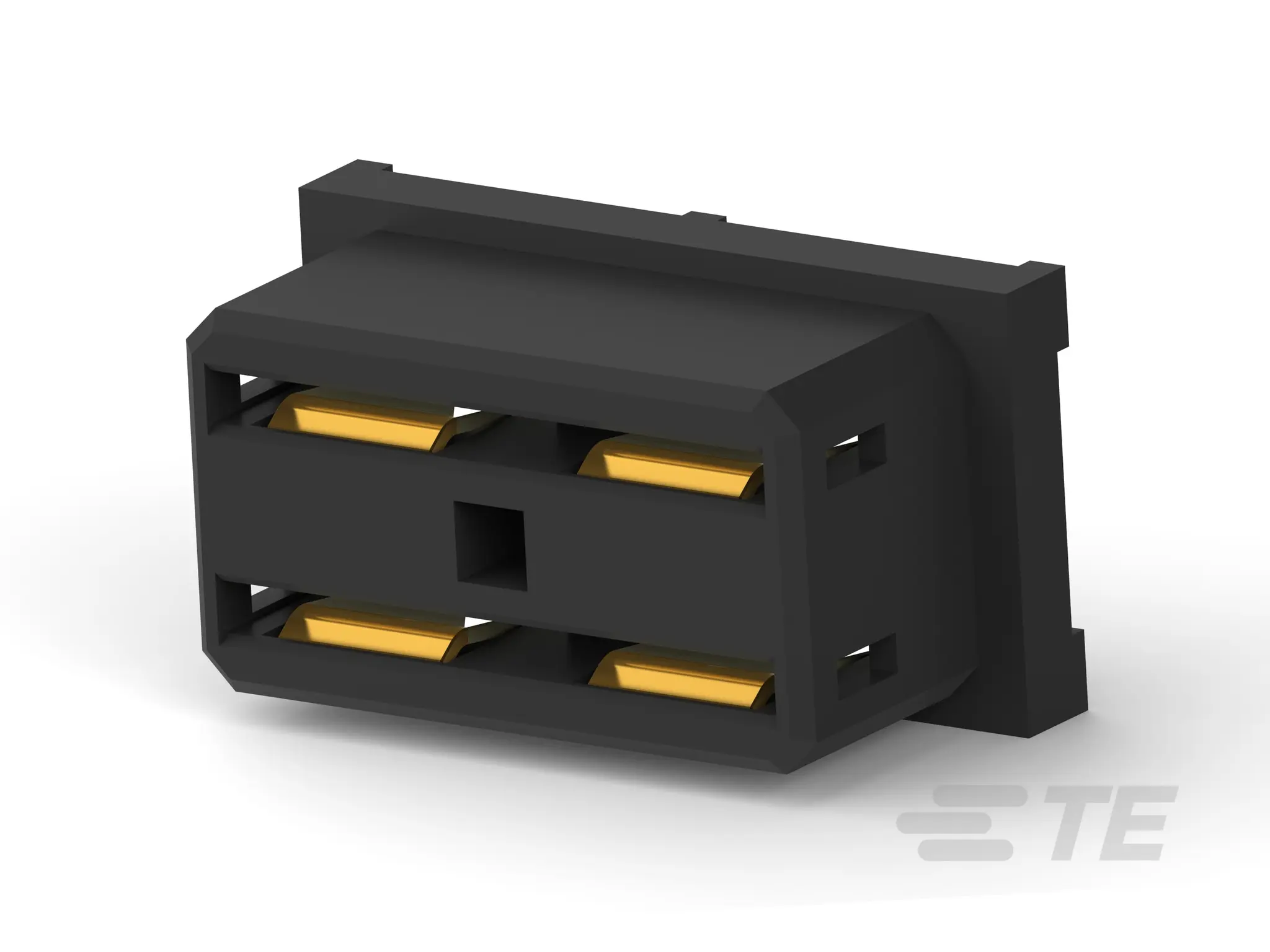 Produktfoto 1 von TE Connectivity 2169809-1, 5.2 mm Backplane-Steckverbinder Leistung, 4-polig Buchse, 2-reihig, Vertikal, Platine 2