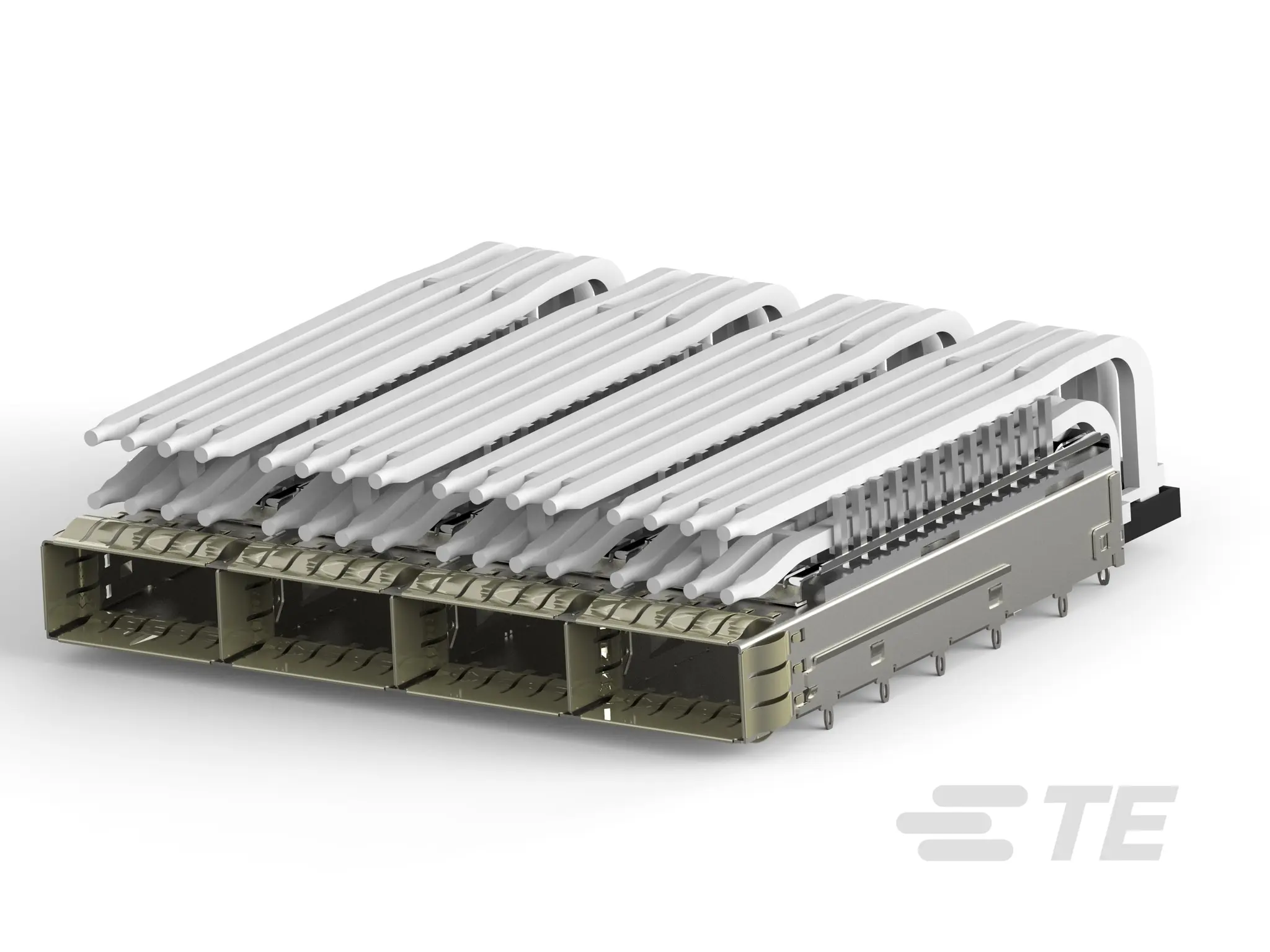 Produktfoto 1 von TE Connectivity zQSFP+/QSFP28 Steckbarer E/A-Steckverbinder QSFP, 4-fach