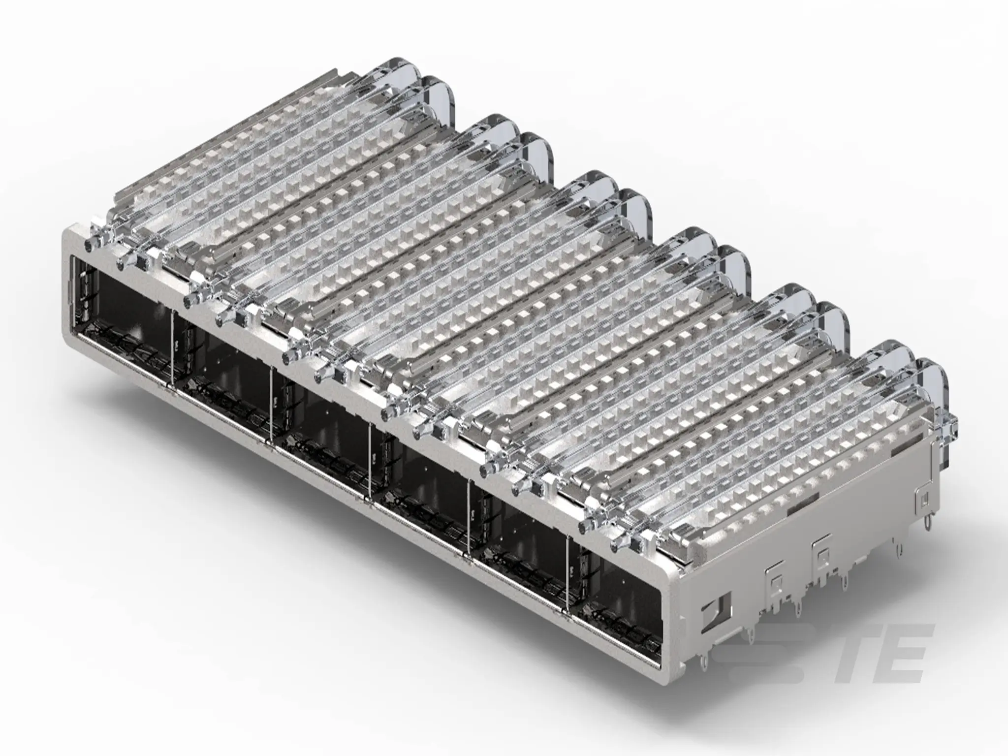 Produktfoto 1 von TE Connectivity QSFP/QSFP Steckbarer E/A-Steckverbinder QSFP+, 6-fach