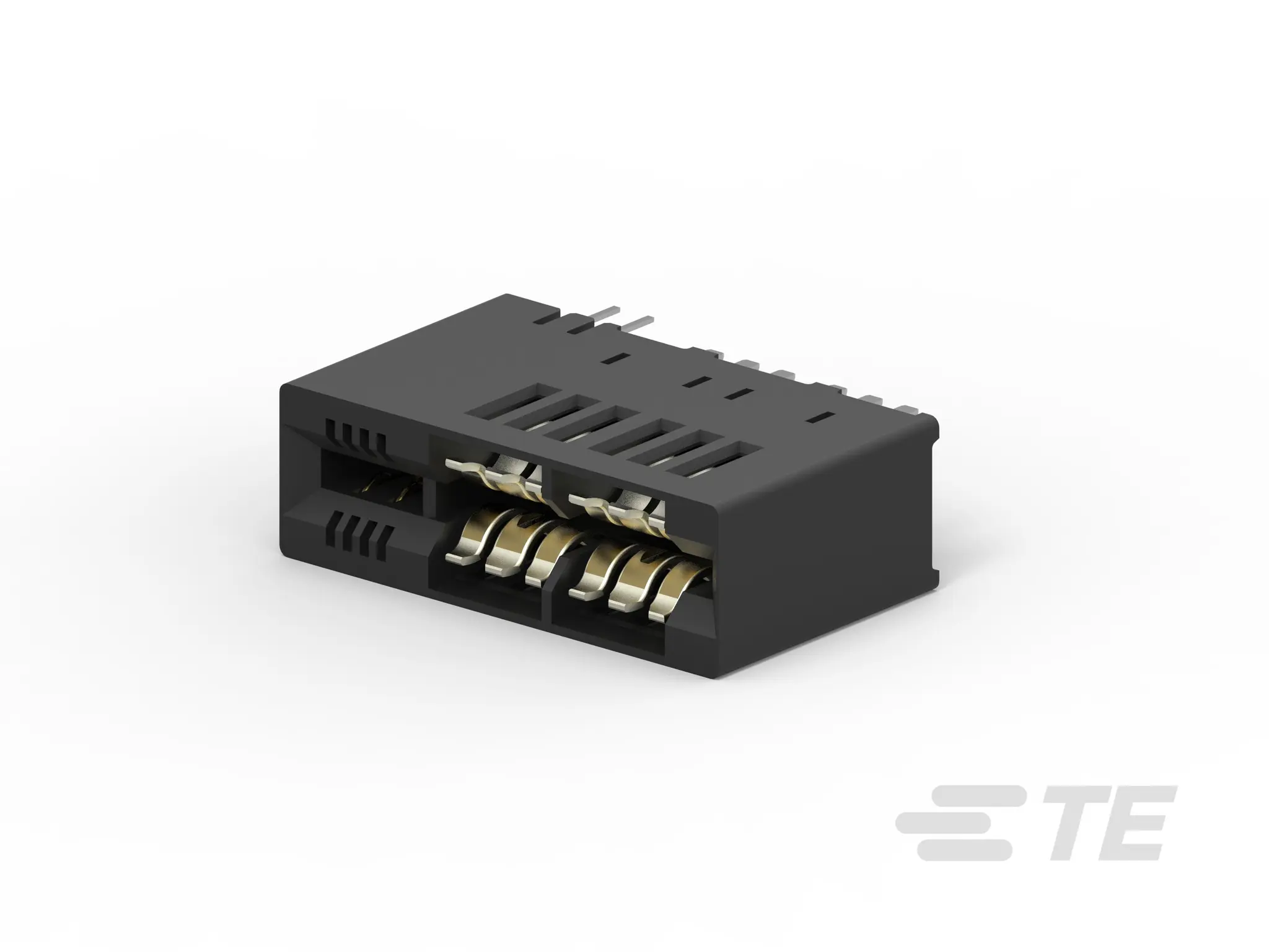 TE Connectivity Serie 2214 Kantensteckverbinder, 7.26 mm, 12-polig, 2-reihig, Leiterplattenmontage Lot