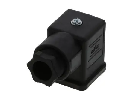 Molex 1210 DIN 43650 Ventilsteckverbinder Form A 3 / 300V, Schwarz
