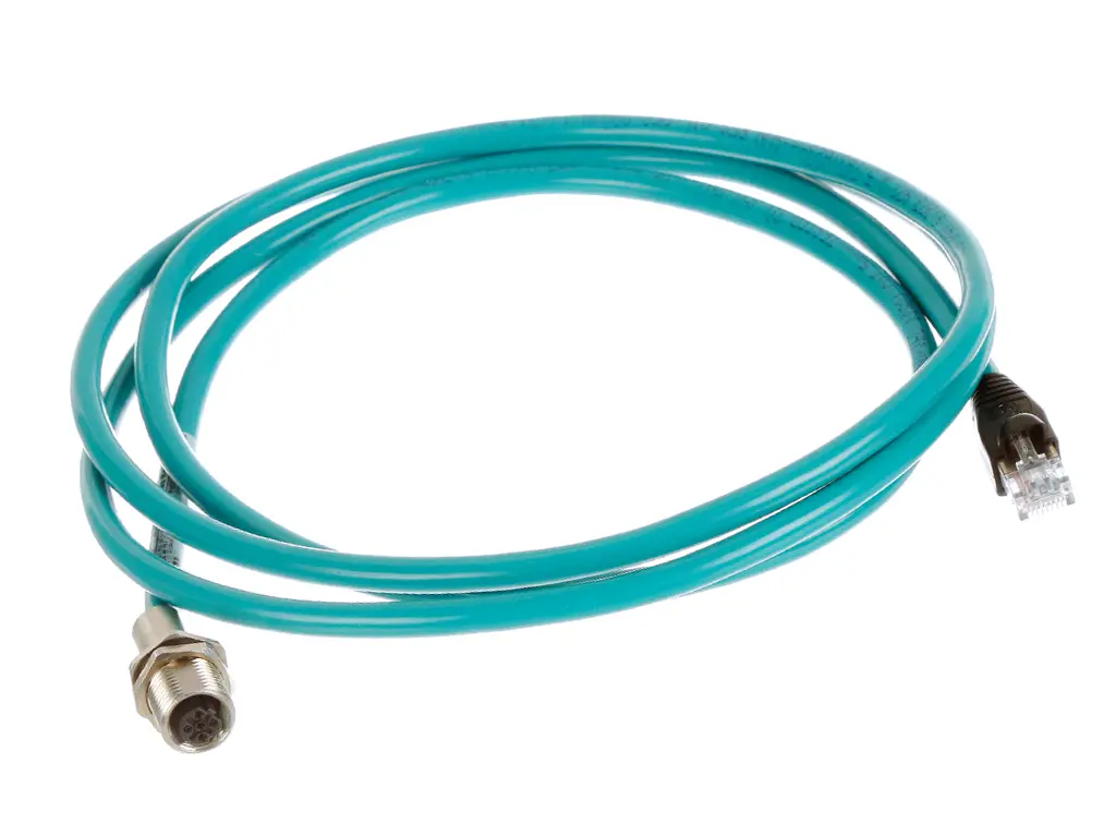 Produktfoto 1 von Molex M12, RJ45 Ethernet-Kabel, 1 m Ungeschirmt, Polyvinylchlorid