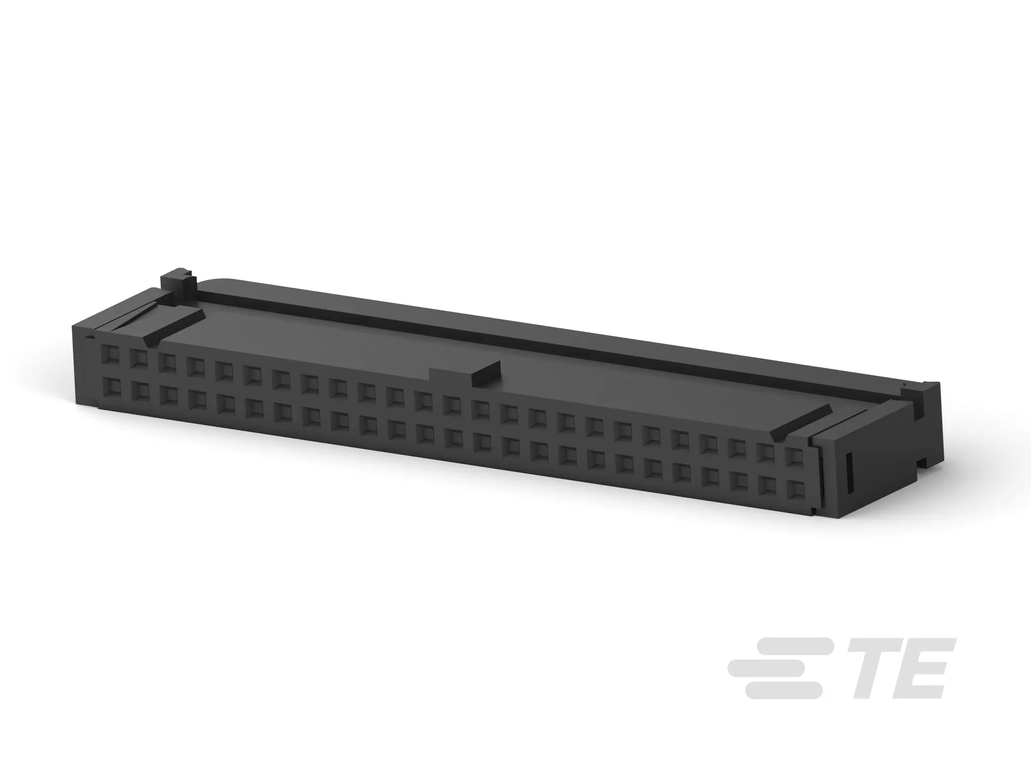 Produktfoto 1 von TE Connectivity AMP-LATCH Leiterplattensteckverbinder, 50-polig / 2-reihig, Raster 2.54 mm Raster Kabel, Kabel-Platine