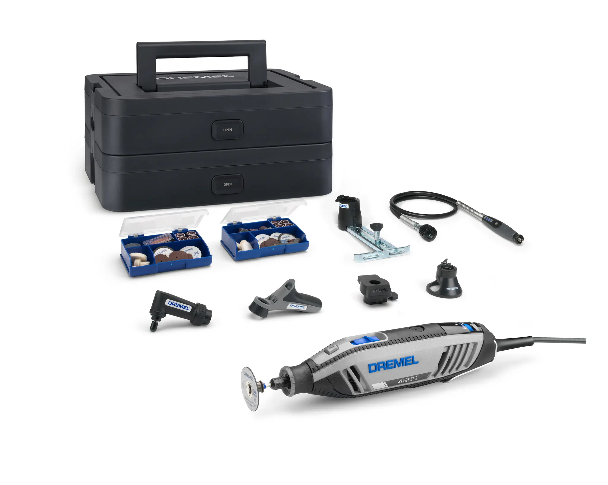 Produktfoto 1 von Dremel F0134250JK Kabelgebundenes Multifunktionswerkzeug 4250 5 to 35 m/min L. 23 cm L. 23 cm Mit Leitung