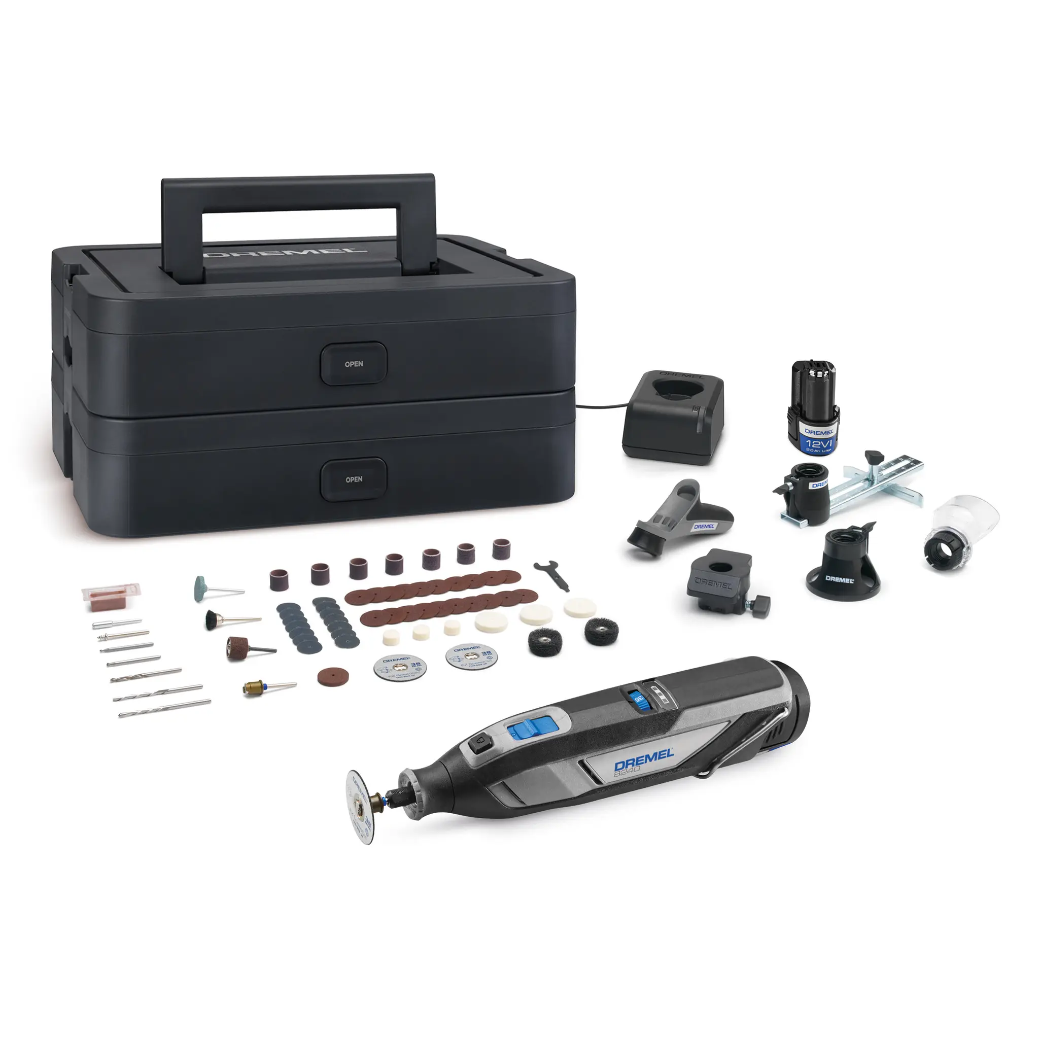 Produktfoto 1 von Dremel F0138240JK 8240 Akku-Multifunktionswerkzeug Multi-Cutter L. 25.4 cm Schnurlos