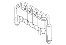 Produktfoto 1 von Molex 51052 Leiterplattenleiste Vertikal, Raster 2.5 mm Raster Platine, Ummantelt