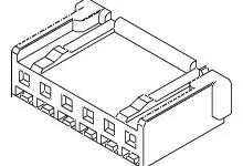 Produktfoto 1 von Molex 5110 Buchse Stiftsockel 2.5 mm, 2-polig / 1-reihig, Panel