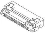 Produktfoto 1 von Molex 52892-1233, SMD gewinkelt FPC-Steckverbinder, Raster 0.5 mm, Unterseite