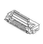 Produktfoto 1 von Molex 52892-2096, Oberfläche gewinkelt FPC-Steckverbinder, 20-polig, Raster 0.5 mm, Leiterplatte