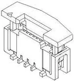 Produktfoto 1 von Molex 52559-2633 gewinkelt FPC-Steckverbinder, Leiterplatte