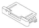 Produktfoto 1 von Molex 52745-1433 gewinkelt FPC-Steckverbinder, Leiterplatte