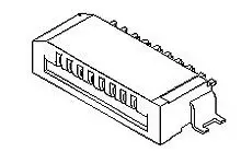 Produktfoto 1 von Molex 52793-0472, SMD gewinkelt FPC-Steckverbinder, 4-polig, Raster 1 mm, Leiterplatte
