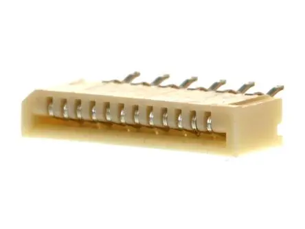 Produktfoto 1 von Molex 52806-1210, Oberfläche Vertikal FPC-Steckverbinder, 12-polig, Raster 1 mm