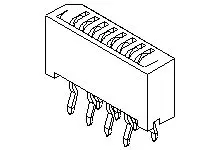 Produktfoto 1 von Molex 52806-2810, Oberfläche Vertikal FPC-Steckverbinder, 28-polig, Raster 1 mm, SMD