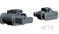 Produktfoto 1 von TE Connectivity 1-1670921-1 Serie Gehäuse für Buchsenklemme Polyamid Glasfaser, Buchse, Gerade, 5-polig,