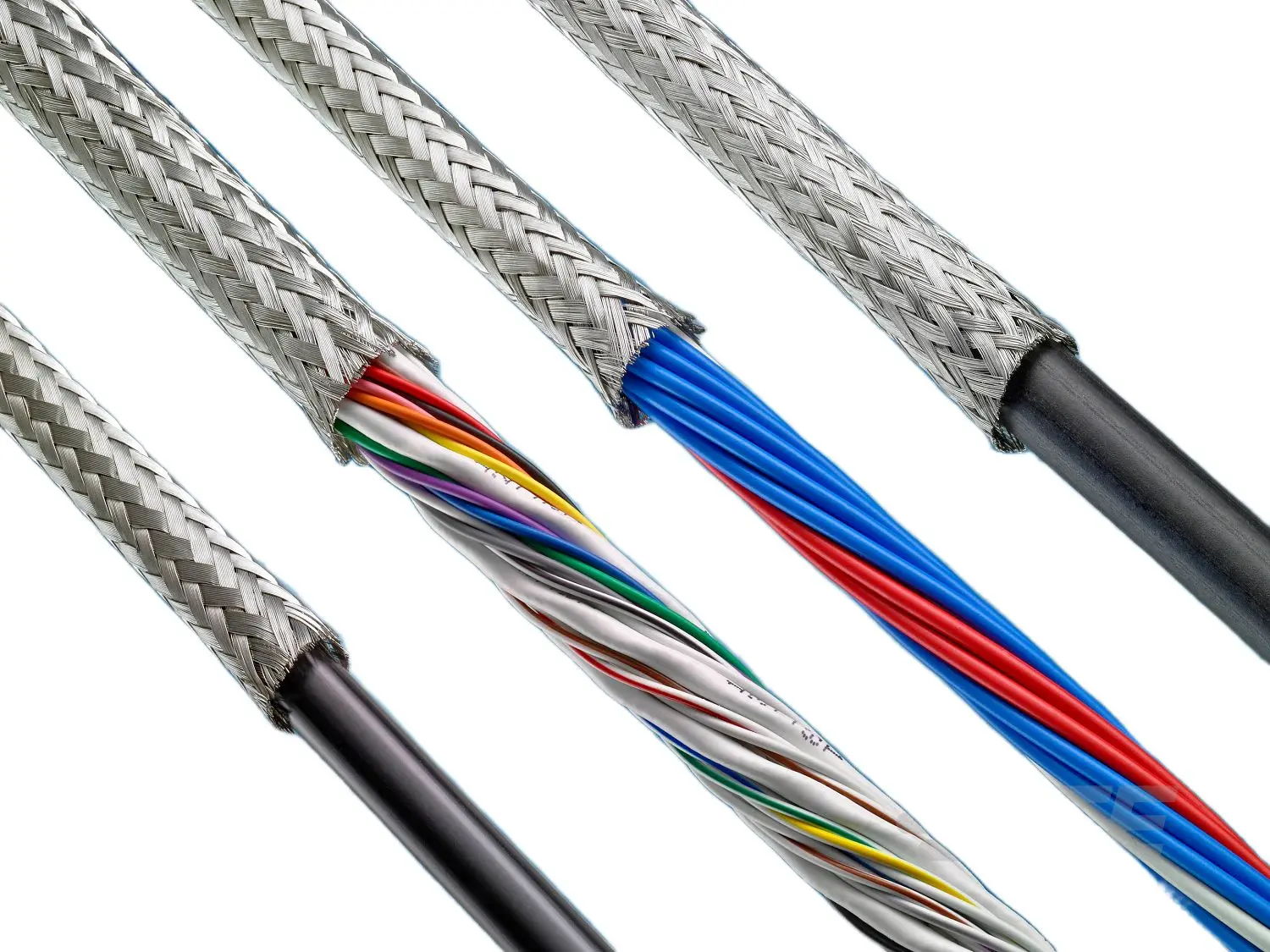 Produktfoto 1 von TE Connectivity RAY-90 Kabelschlauch Metall Kupfer, Länge 100m Umflochten