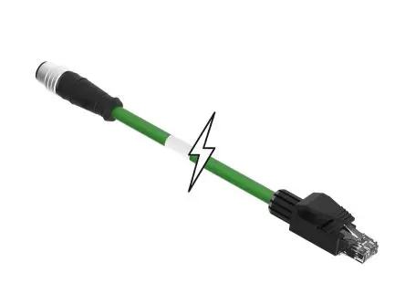 Produktfoto 1 von Molex 120108 Cat5e Ethernet-Kabel, 6.7 mm, Grün Abgeschirmt Geschirmt, Aussen ø 6.70 mm Außen-ø , Polyurethan