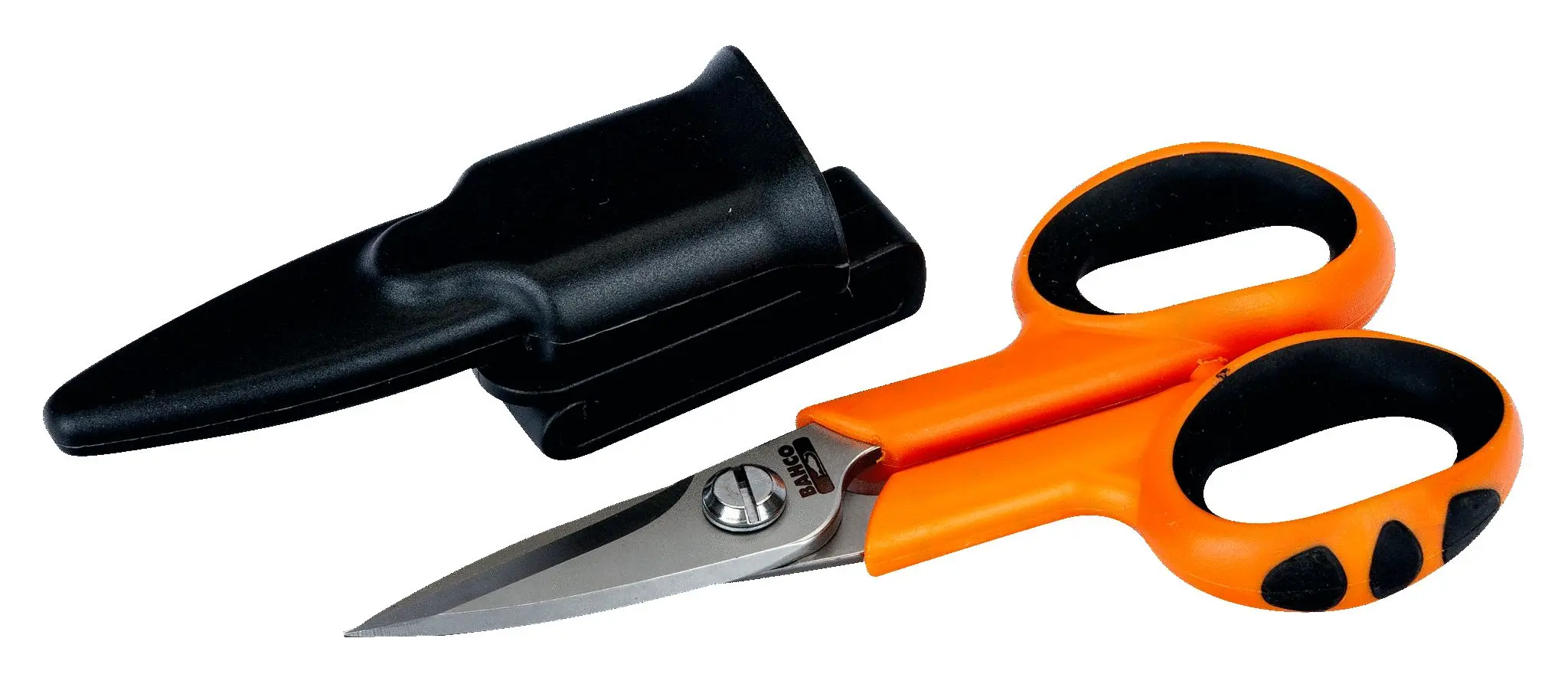 Bahco Schere Stahl 140 mm Elektriker, Zweikomponenten-Griffe-Griff