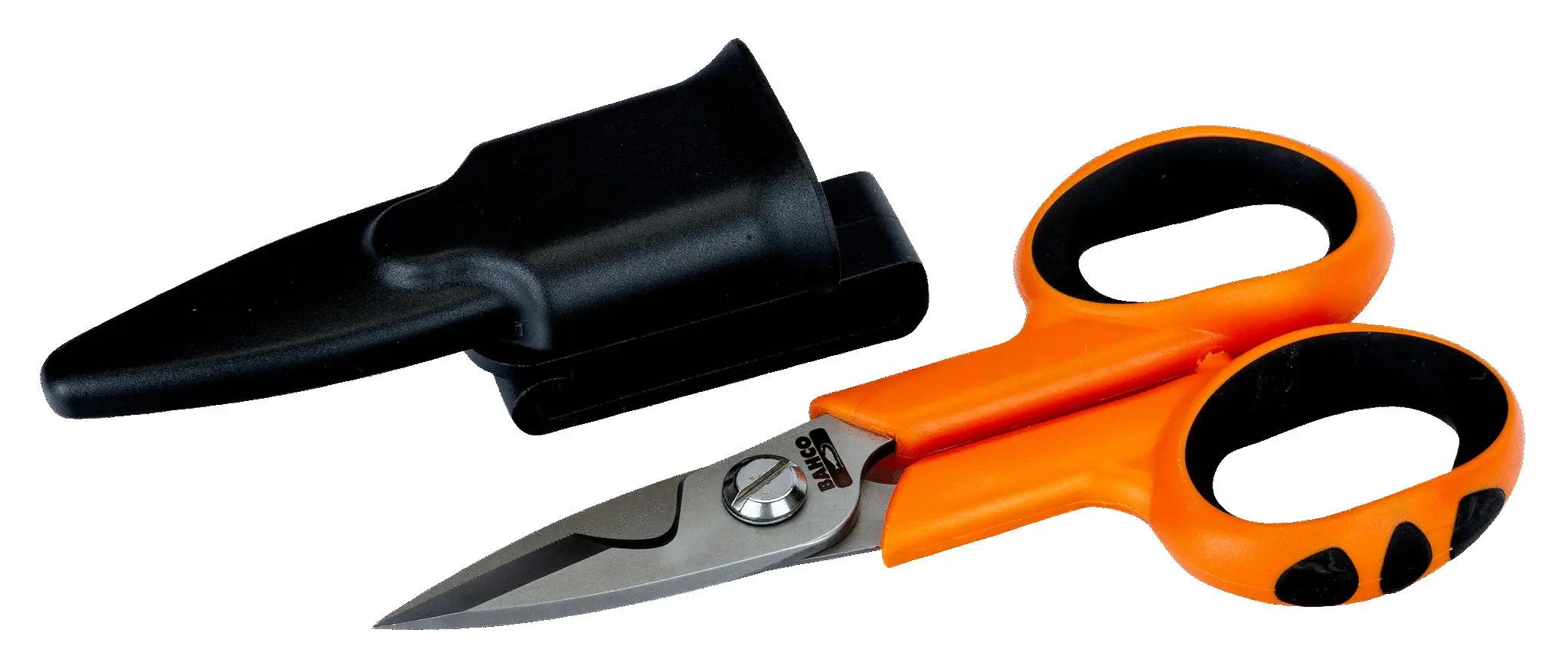 Produktfoto 1 von Bahco Schere Stahl 140 mm Elektriker, Zweikomponenten-Griffe-Griff