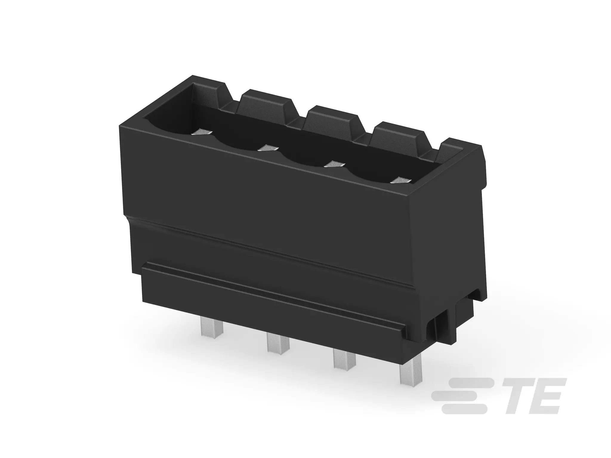 Produktfoto 1 von TE Connectivity Buchanan Steckbarer Klemmenblock Header 4-Kontakte 5mm-Raster Vertikal