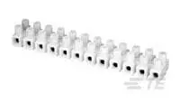 Produktfoto 1 von TE Connectivity Klemmstreifen gewinkelt Messing 1-reihig 30A, Raster 10 mm, 250 V M3 Zinn