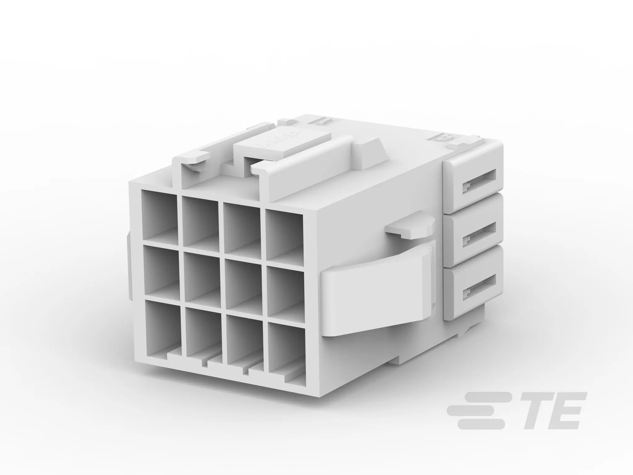 Produktfoto 1 von TE Connectivity Power Double Lock Leiterplattensteckverbinder, 12-polig / 3-reihig, Raster 3.96 mm Raster Panel, Kabel