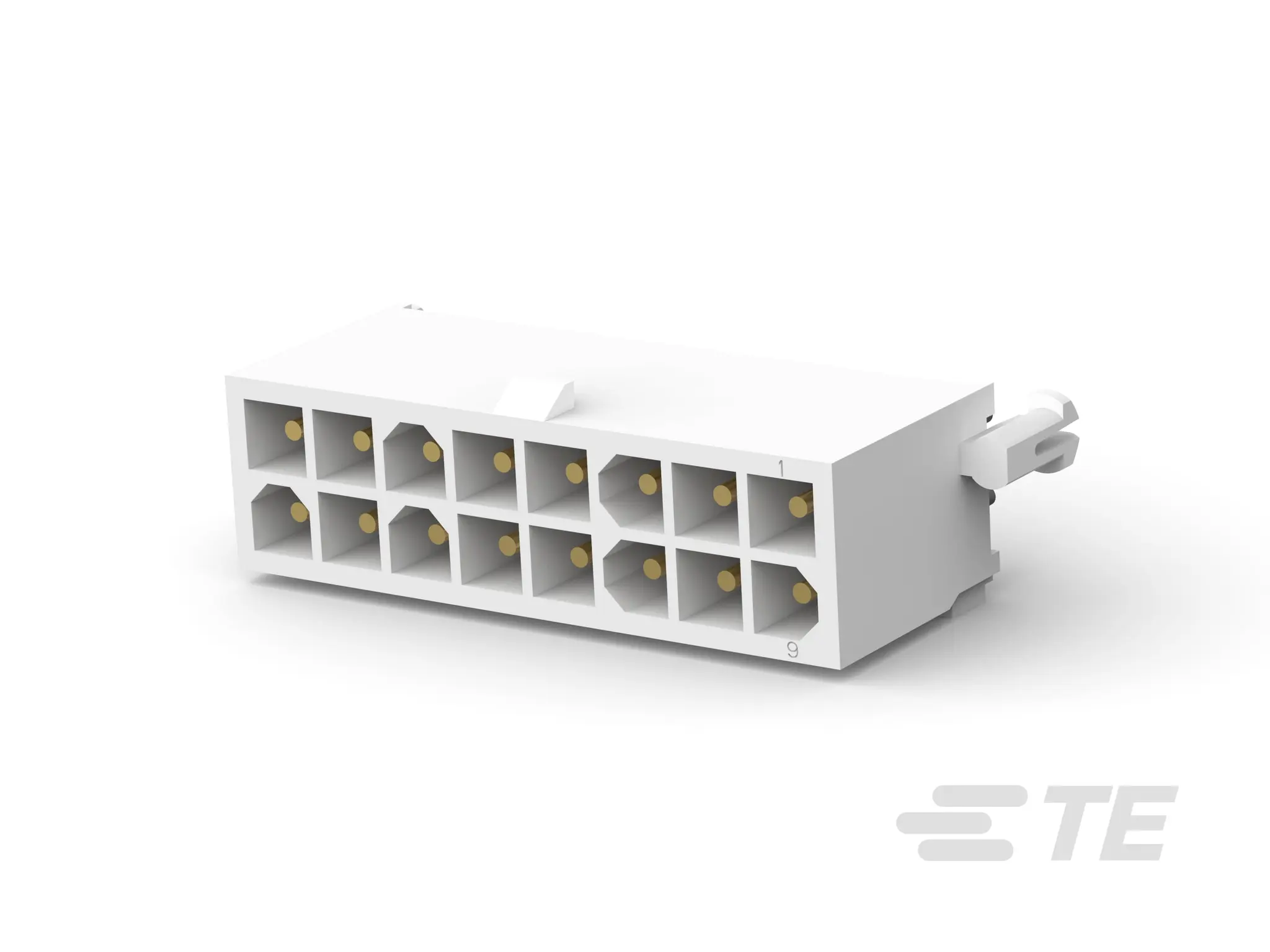 TE Connectivity MATE-N-LOK Leiterplattenleiste Vertikal, 16-polig / 2-reihig, Raster 4.14 mm Raster Platine,