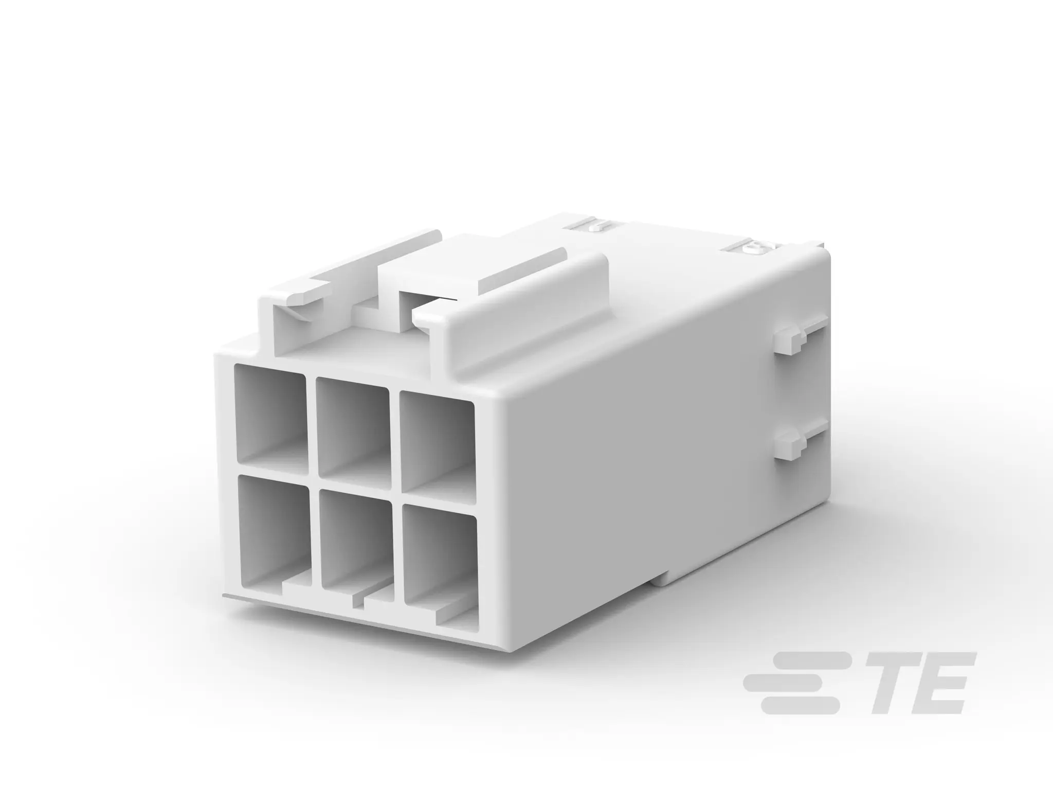 TE Connectivity Power Double Lock Buchse Steckverbindergehäuse 3.96 mm, 6-polig / 2-reihig, Kabel