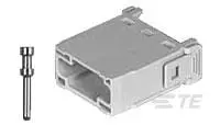 Produktfoto 1 von TE Connectivity HDC Kontakteinsatz für Hochbelastbare Steckverbinder, Stecker, 50 V, 6-polig