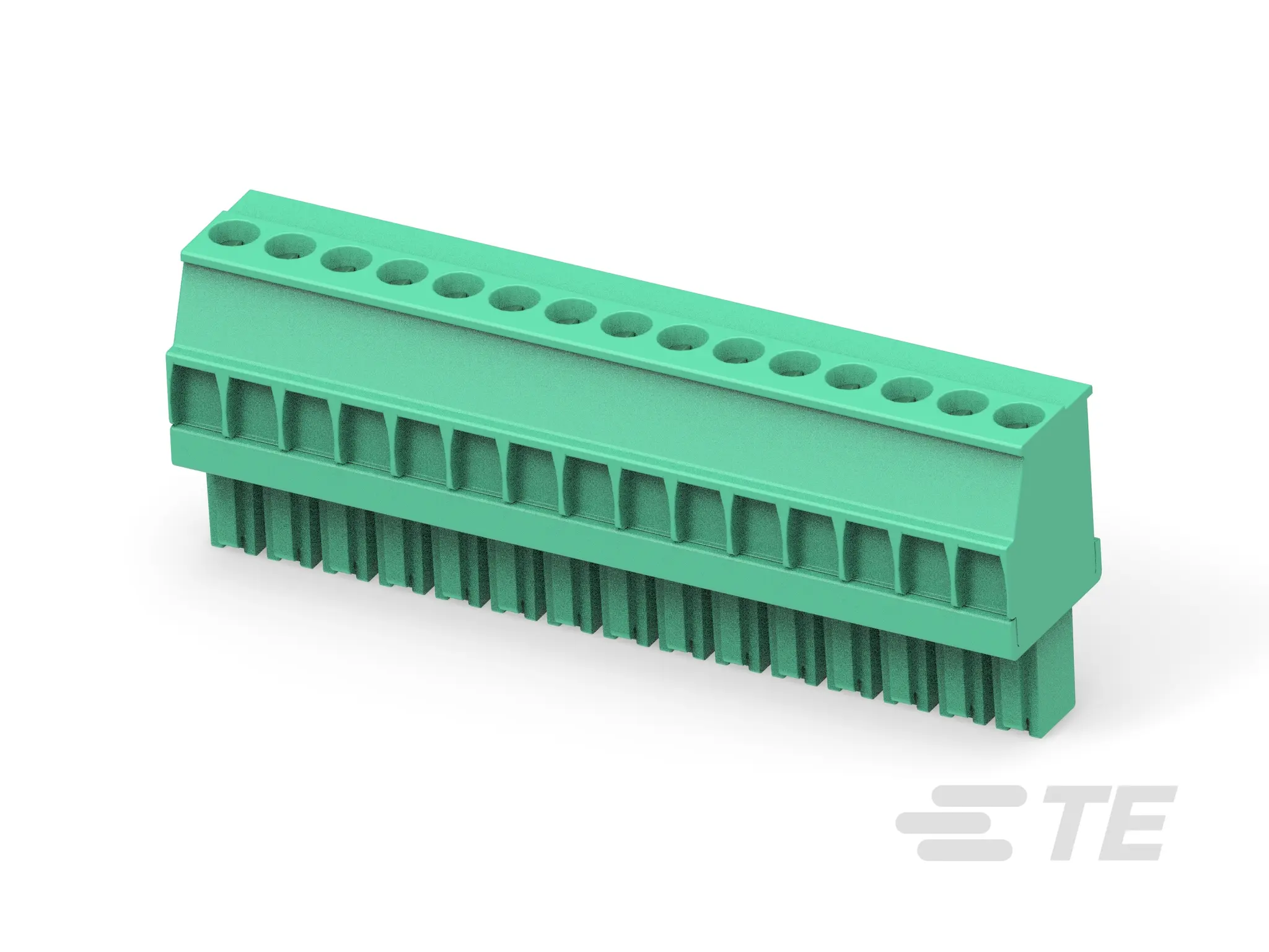 Produktfoto 1 von TE Connectivity Steckbarer Klemmenblock Steckverbinder 14-Kontakte 3.5mm-Raster Vertikal