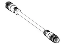 Produktfoto 1 von Molex 120098, 5-polig konfektioniertes Sensorkabel, M12, Gerade Buchse 5 / M12, Gerade Stecker, Länge 2 m